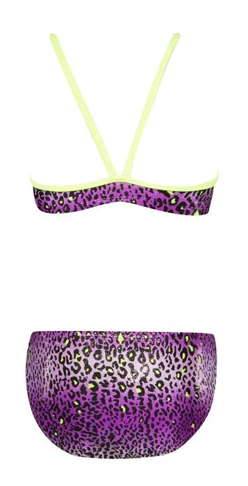 FINALS Women's Funnies Cheetah 2pc Bikini Swimsuit