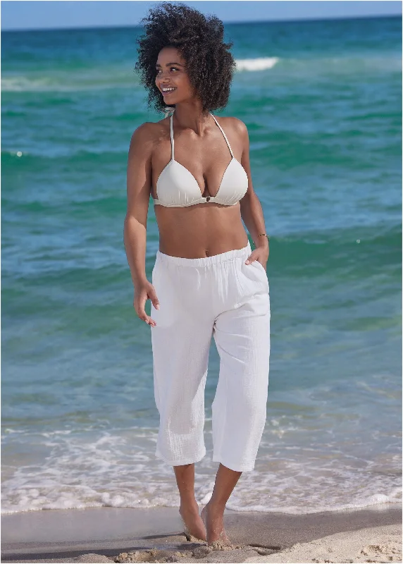 Pack And Go Pant Cover-Up - Pearl White