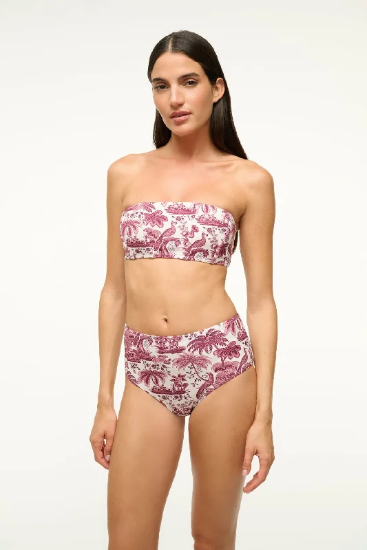 MALA BIKINI TOP | BORDEAUX TOILE